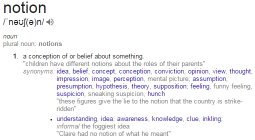 notions-meaning