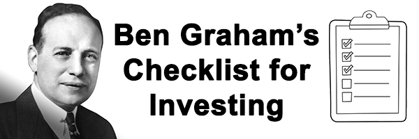 ben graham's checklist